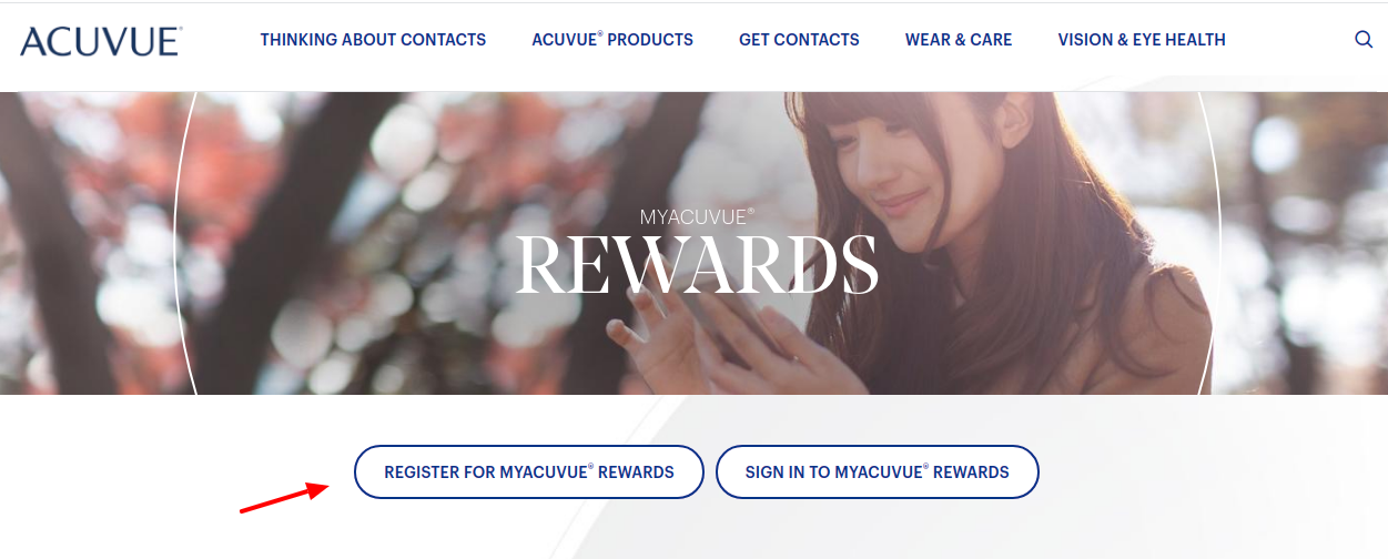 MyACUVUE Rewards Benefits Register