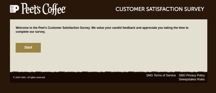 Peets Customer Survey