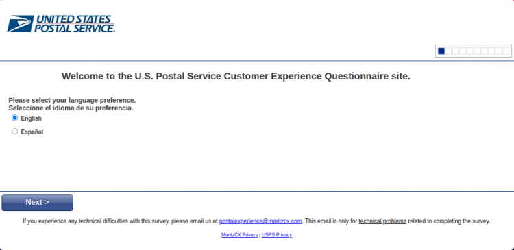 United States Postal Service Survey tips