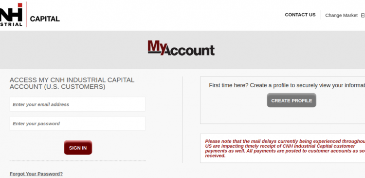 Myaccount cnhindustrialcapital Access To CNH Industrial Capital 