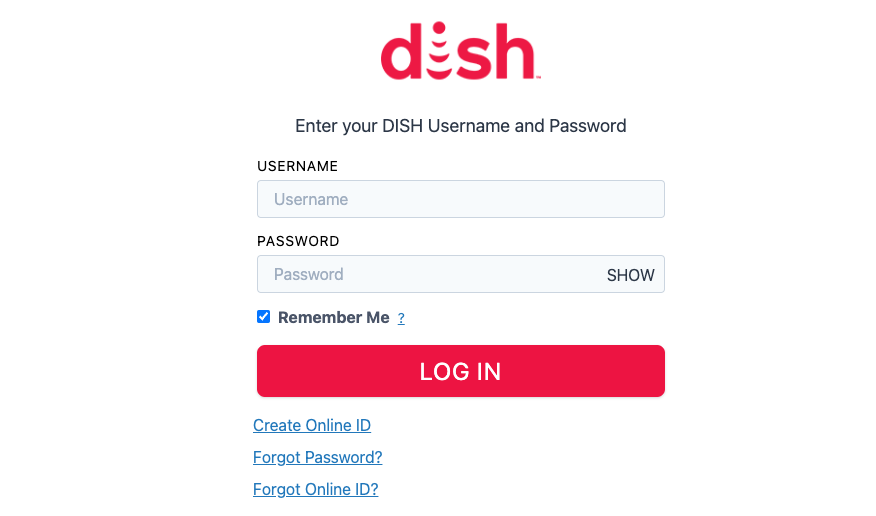 dish anywhere login