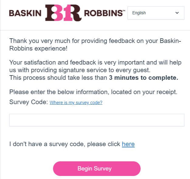 TellBaskinRobbins Survey