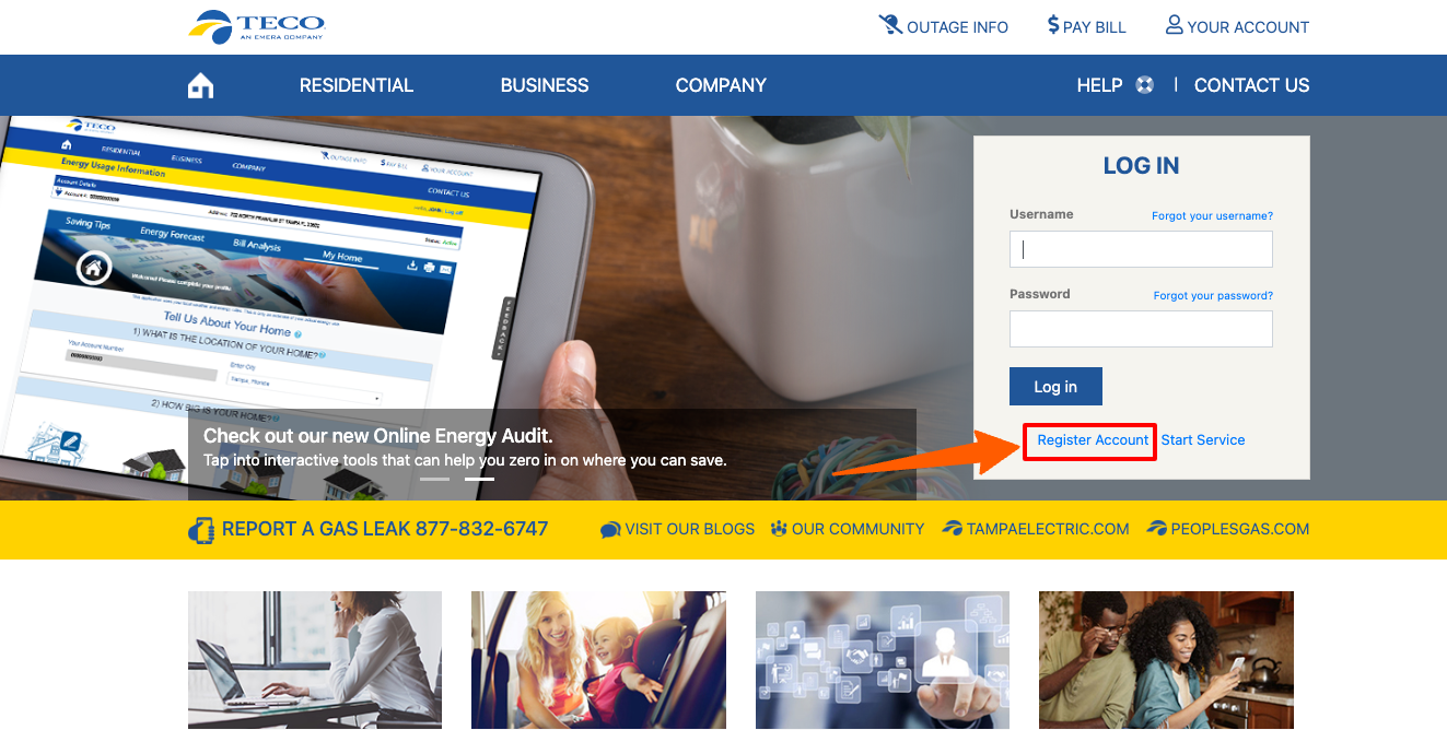teco peoples gas register online